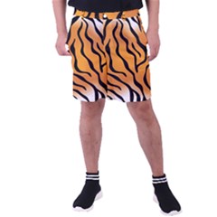 Tiger Skin Pattern Men s Pocket Shorts by Ket1n9