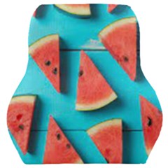 Watermelon Blue Background Car Seat Back Cushion  by Azkajaya