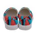 Watermelon Blue Background Women s Canvas Slip Ons View4