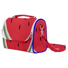 Watermelon Pillow Fluffy Satchel Shoulder Bag by Azkajaya