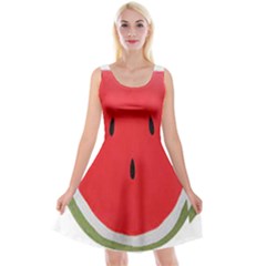 Watermelon Pillow Fluffy Reversible Velvet Sleeveless Dress