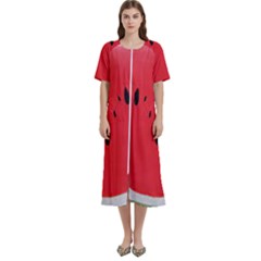 Watermelon Pillow Fluffy Women s Cotton Short Sleeve Nightgown by Azkajaya