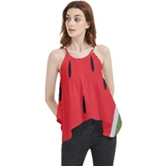 Watermelon Pillow Fluffy Flowy Camisole Tank Top by Azkajaya