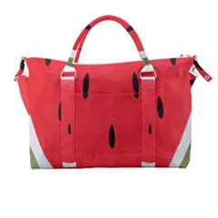 Watermelon Pillow Fluffy Carry-on Travel Shoulder Bag by Azkajaya