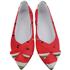 Watermelon Pillow Fluffy Women s Bow Heels