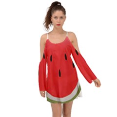 Watermelon Pillow Fluffy Boho Dress by Azkajaya