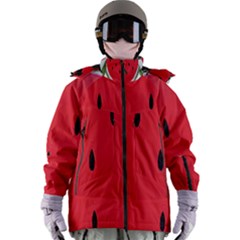 Watermelon Pillow Fluffy Women s Zip Ski And Snowboard Waterproof Breathable Jacket by Azkajaya