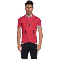 Watermelon Pillow Fluffy Men s Short Sleeve Cycling Jersey