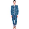 White And Blue Brick Wall OnePiece Jumpsuit (Ladies) View1