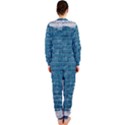 White And Blue Brick Wall OnePiece Jumpsuit (Ladies) View2