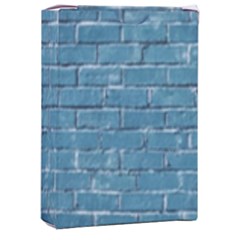 White And Blue Brick Wall Playing Cards Single Design (rectangle) With Custom Box by Azkajaya