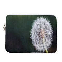 White Flower 14  Vertical Laptop Sleeve Case With Pocket by Azkajaya