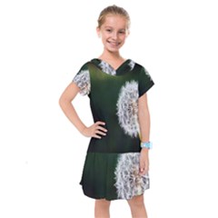 White Flower Kids  Drop Waist Dress by Azkajaya