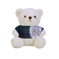 White Flower Full Print Cuddly Teddy Bear by Azkajaya