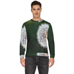 White Flower Men s Fleece Sweatshirt