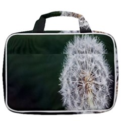 White Flower Travel Toiletry Bag With Hanging Hook by Azkajaya