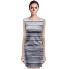 Wood Wooden Wall Wooden Boards Wall Boards Wall Sleeveless Velvet Midi Dress