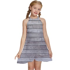 Wood Wooden Wall Wooden Boards Wall Boards Wall Kids  Halter Collar Waist Tie Chiffon Dress by Azkajaya