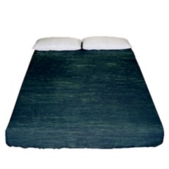 Wooden Wall Fitted Sheet (queen Size) by Azkajaya