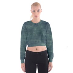 Wooden Wall Cropped Sweatshirt