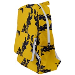 Yellow Regal Filagree Pattern Travelers  Backpack by Azkajaya