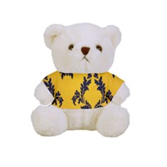 Yellow Regal Filagree Pattern Full Print Tee For Cuddly Teddy Bear by Azkajaya