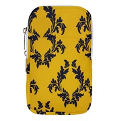 Yellow Regal Filagree Pattern Waist Pouch (large) by Azkajaya