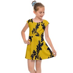 Zebra Zebra Pattern Zebra Fur Zebra Print Strip Kids  Cap Sleeve Dress by Azkajaya