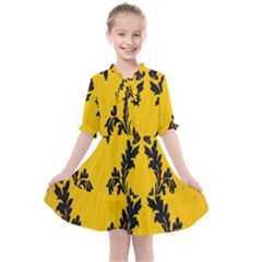 Zebra Zebra Pattern Zebra Fur Zebra Print Strip Kids  All Frills Chiffon Dress by Azkajaya