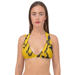 Zebra Zebra Pattern Zebra Fur Zebra Print Strip Double Strap Halter Bikini Top by Azkajaya