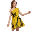 Zebra Zebra Pattern Zebra Fur Zebra Print Strip Kids  One Shoulder Party Dress View2