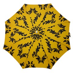 Yellow Regal Filagree Pattern Straight Umbrellas by Azkajaya