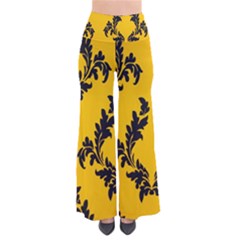 Yellow Regal Filagree Pattern So Vintage Palazzo Pants by Azkajaya