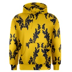 Yellow Regal Filagree Pattern Men s Core Hoodie