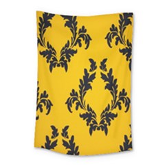 Yellow Regal Filagree Pattern Small Tapestry