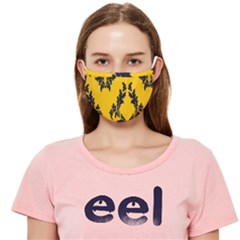 Yellow Regal Filagree Pattern Cloth Face Mask (adult)