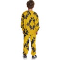 Yellow Regal Filagree Pattern Kids  Sweatshirt set View4