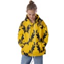 Yellow Regal Filagree Pattern Kids  Oversized Hoodie View1