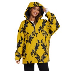 Yellow Regal Filagree Pattern Women s Ski And Snowboard Waterproof Breathable Jacket