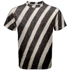 Zebra Zebra Pattern Zebra Fur Zebra Print Strip Men s Cotton T-shirt by Azkajaya