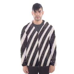 Zebra Zebra Pattern Zebra Fur Zebra Print Strip Men s Hooded Windbreaker