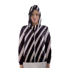 Zebra Zebra Pattern Zebra Fur Zebra Print Strip Women s Hooded Windbreaker