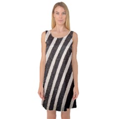 Zebra Zebra Pattern Zebra Fur Zebra Print Strip Sleeveless Satin Nightdress by Azkajaya