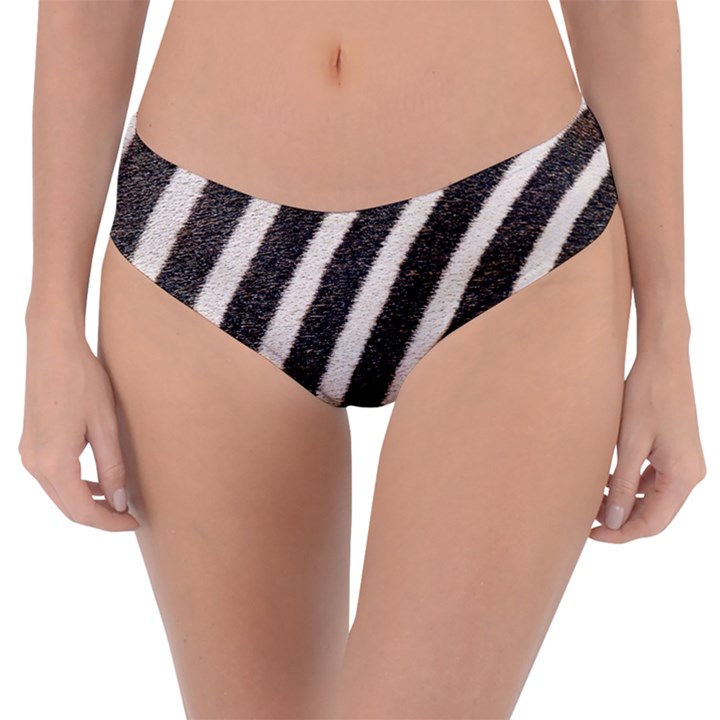 Zebra Zebra Pattern Zebra Fur Zebra Print Strip Reversible Classic Bikini Bottoms