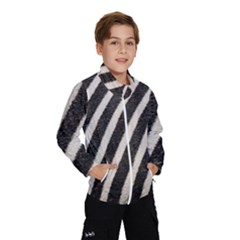 Zebra Zebra Pattern Zebra Fur Zebra Print Strip Kids  Windbreaker