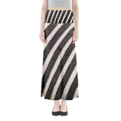 Zebra Zebra Pattern Zebra Fur Zebra Print Strip Full Length Maxi Skirt by Azkajaya