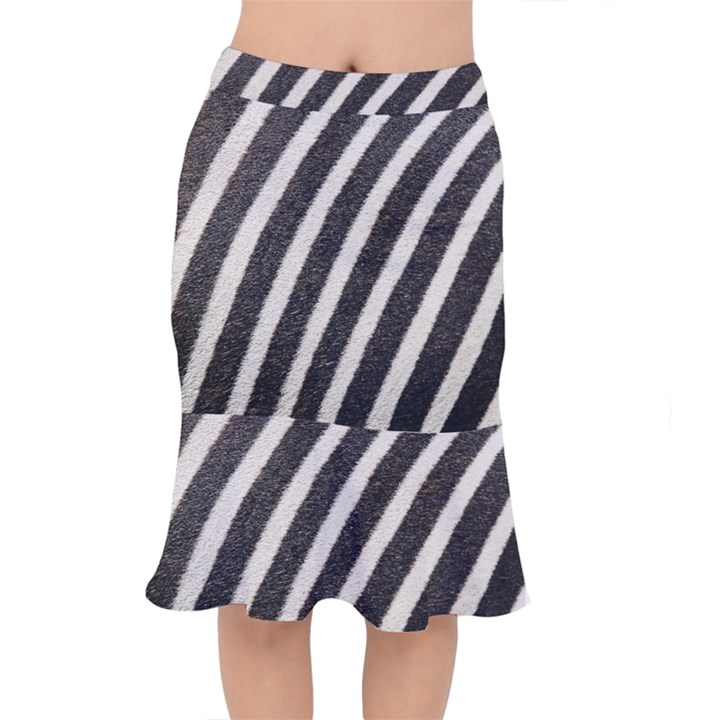 Zebra Zebra Pattern Zebra Fur Zebra Print Strip Short Mermaid Skirt