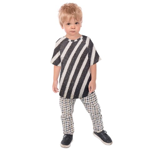 Zebra Zebra Pattern Zebra Fur Zebra Print Strip Kids  Raglan T-shirt by Azkajaya