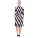 Zebra Zebra Pattern Zebra Fur Zebra Print Strip Wrap Up Cocktail Dress View2