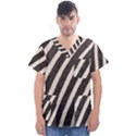 Zebra Zebra Pattern Zebra Fur Zebra Print Strip Men s V-Neck Scrub Top View1